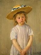 Mary Cassatt Child in a Straw Hat Germany oil painting artist